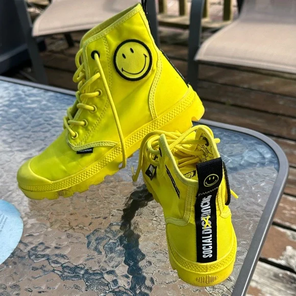 Palladium Bright Yellow Women's Sneakers - Picture 3 of 8